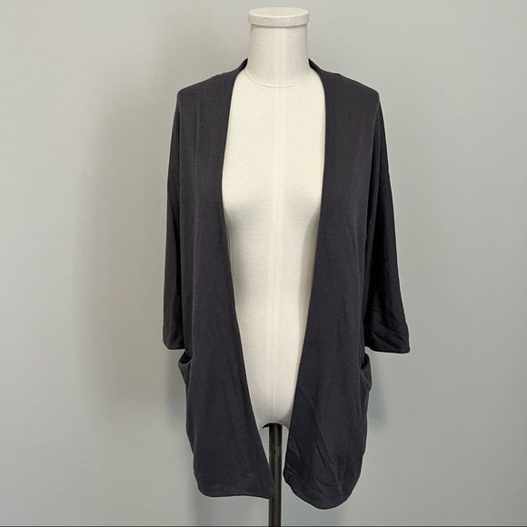 Aritzia Wilfred Free Zlata Sweater Cardigan Gray - Picture 4 of 14